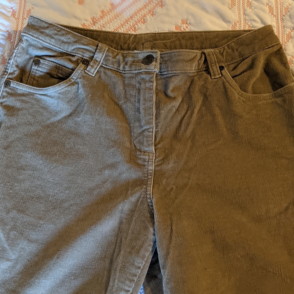 Women's Khaki color Corduroy Pants